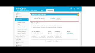 How to Configure MAC filtering on TP Link Router [upl. by Sybyl]