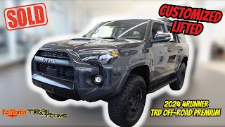 SOLD Lifted 2024 4Runner TRD Off Road Premium  Morimoto lights Victory Molle panels Blackout [upl. by Oisorbma182]