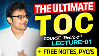 The Ultimate TOC course  Lecture 1  Free Notes  PYQs  Ravindrababu Ravula [upl. by Animsaj]