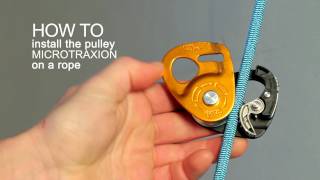 How to install the MICROTRAXION on the rope [upl. by Atteugram837]