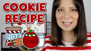 RECETA DE NAVIDAD EN INGLÉS CHOCOLATE CRINKLE COOKIES  LECCIÓN DE INGLÉS [upl. by Tedman]