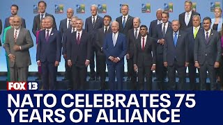 NATO ministers to celebrate 75 years of alliance  FOX 13 Seattle [upl. by Eletnahs873]