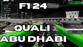 Abu Dhabi Grand Prix Qualification Lap  Cockpit View  Kick Sauber  F1 24 [upl. by Dixil]