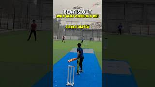 Beat Ke Dar Se Wide Khel Li 😂☠️ 3 Balls Match Off Yorker youtubeshorts shorts cricket [upl. by Enajharas]