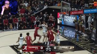 REACTING TO 2 Alabama vs 13 Purdue Highlights  NCAA Mens Basketball  2024 College Basketball [upl. by Garbers]