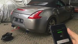 Nissan 370Z Roadster w Armytrix Valvetronic Exhaust  iPhone Sound Check [upl. by Lough486]