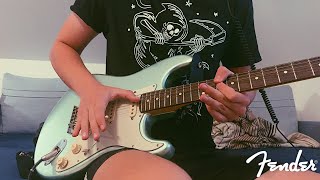 Fender Stratocaster American Professional II quotMystic Greenquot JAM DEMO Indian Drone [upl. by Aneelahs]