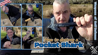 How to destroy Cold Steels Pocket Shark  How much damage can a plastic Kubotan take Test [upl. by Annawyt]