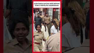 Lulia Vantur Joins Salman Khans Family at Baba Siddiquis for Condolences [upl. by Leirua]