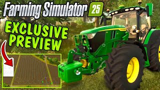 FARMING SIMULATOR 25 PREVIEW  GPS AI Worker Consumables US Map New Crops [upl. by Bibi]