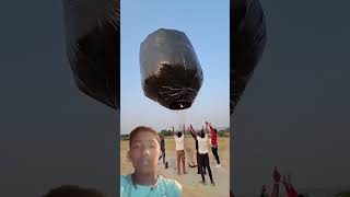 Hot balloon is flying funny video air viralshorts ytshorts [upl. by Ynaffat]