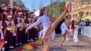 🔴Tusk  2024 USC Marching Band and Cheerleaders Part 910 [upl. by Ardnnaed]