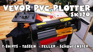 Vevor SK720 PVCPlotter  eigenen Merch herstellen [upl. by Ariahs]