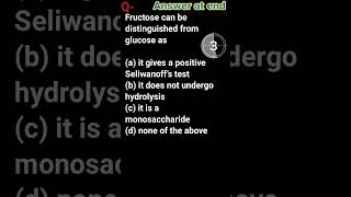 Fructose can be distinguished from glucoseSeliwanoff’s testhydrolysismonosaccharideChemistry [upl. by Stroup141]