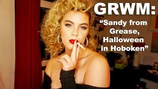 GRWM Sandy from Grease Halloween in Hoboken [upl. by Aimet]