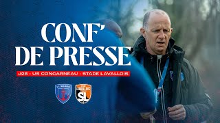 Conférence de presse J26  US Concarneau – Stade Lavallois [upl. by Adin]