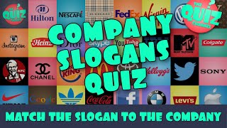 Can You Guess the Popular Company Slogans [upl. by Anytsirhc]