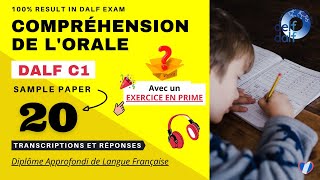 DALF C1  Compréhension de lorale No20  DALF C1 Listening Practice Test Online  French N You [upl. by Oirtemed]