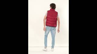 SLEEVELESS SOLID MEN PUFFER JACKET [upl. by Leehar373]