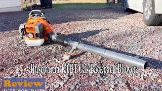 Husqvarna 150BT Gas Leaf Blower Review  Is It Worth The Investment [upl. by Baptiste]