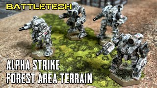 Battletech Alpha Strike Forest Area Terrain [upl. by Aihtnis]