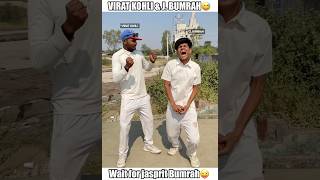 Virat Kohli and Jasprit bumrah on fire😁 shorts cricket enemy [upl. by Nissie]