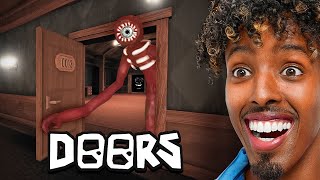 AJ PLAYS ROBLOX DOORS [upl. by Eniamrahs]