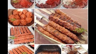 Ev usulü ADANA ŞİŞ KEBAB NASIL YAPILIR  Mangalda Adana Kebabı [upl. by Hunsinger]