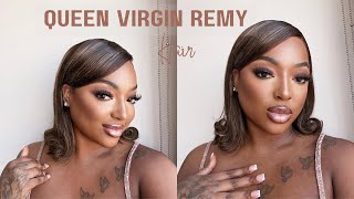 HOW TO  FLIPPED ENDS 90’s HAIR TUTORIAL FT QUEEN VIRGIN REMY [upl. by Drescher145]