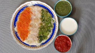 Tricolour uttapam I Independence day special recipe  shorts [upl. by Hillery]