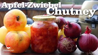 Köstliches Apfel Zwiebel Chutney  ideal zu Käse und Fleisch [upl. by Lairbag]