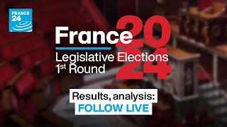 French 2024 legislative elections 1st round  Results analysis Follow LIVE • FRANCE 24 English [upl. by Nwahsiek]