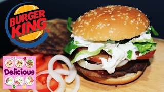 Homemade Whopper Recipe  How to Make Whopper Burger King  Whopper burger king recipe  Delicious [upl. by Aipmylo]