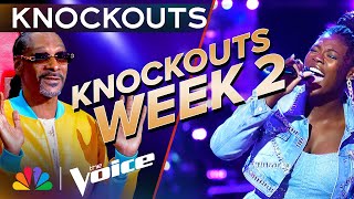 Dazzling Performances from the Second Week of Knockouts  The Voice  NBC [upl. by Airotkiv]