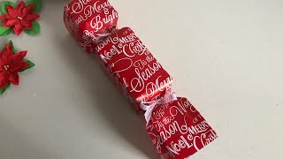 How to wrap odd shaped presents Easy Christmas gift wrapping idea Candy style wrapping [upl. by Yoho]