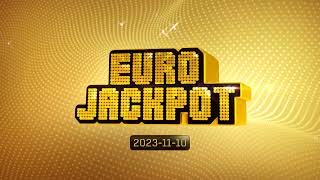 Eurojackpot sorsolás 2023 november 10 [upl. by Nena]