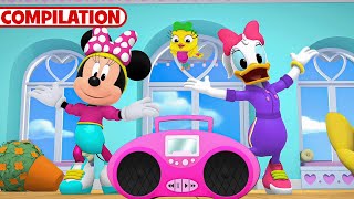 Minnies BowToons 🎀  NEW 15 Minute Compilation  Part 4  Party Palace Pals  disneyjr [upl. by Ydaf731]