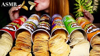 ASMR  EATING PRINGLES 6 FLAVOURSHOTampSPICYTOM YUMCHEESEPIZZAORIGINALSOUR CREAMampONION [upl. by Elbert701]