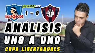 COLO COLO 1 vs 0 CERRO PORTEÑO  ANÁLISIS JEAN PIERRE BONVALLET  copalibertadores [upl. by Capriola]