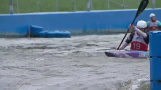 Womens Kayak Slalom Final Highlights  2024 ICF Canoe Slalom World Cup Krakow Poland [upl. by Ahcropal]