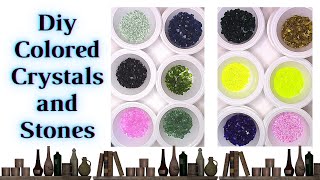 How to Color Glass Shards or Crystals and Even Stones [upl. by Anelak312]