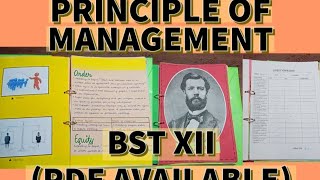 Project on Principles of Management Class 12 Business StudiesCBSE 20232024 Pizaa Hut  PDF AVB [upl. by Spain]