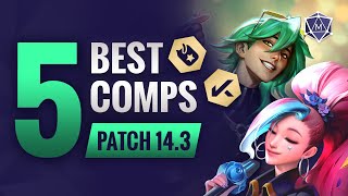 5 BEST Comps in TFT Patch 143  Set 10 Teamfight Tactics Guide [upl. by Olimreh]