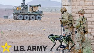 US Army Soldiers Test Robotic Combat Systems During Exercises [upl. by Silenay852]