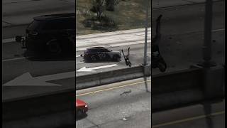 Jeep Trackhawk Driver Gets Ejected across Highway [upl. by Rezal]