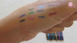 Flormar Review  waterproof eyeliner pencil swatches on my hand [upl. by Yllop]