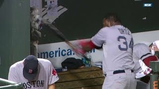 David Ortiz SMASHES the dugout phone and gets ejected [upl. by Nannaihr]