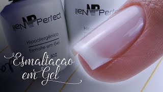 Esmaltação em Gel Francesinha Passo a Passo [upl. by Yerdua585]