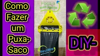 DIYComo Fazer um puxasaco Embalagens de Amaciante  ♻️ [upl. by Botti874]