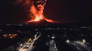 Etna exploded Eruption tonight in Sicily [upl. by Kelam]